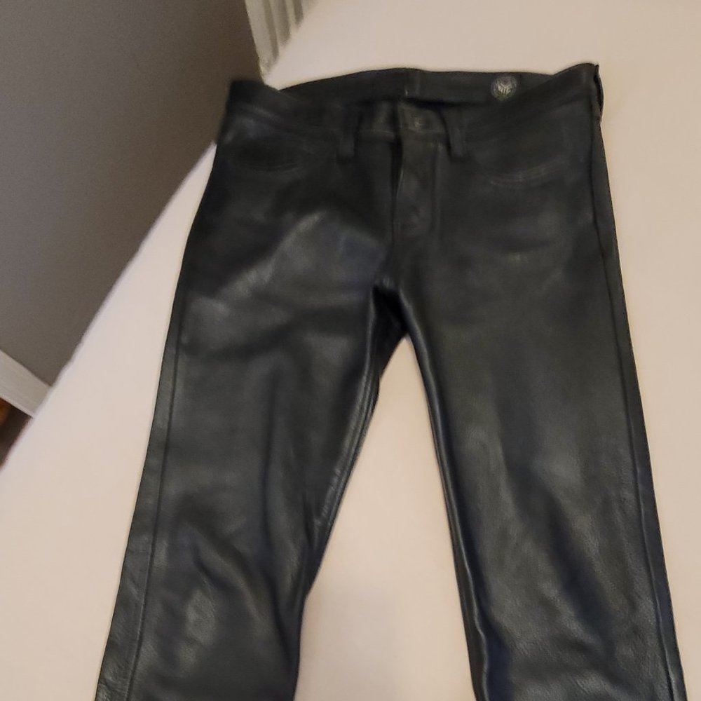 Men's Leather Pants 33